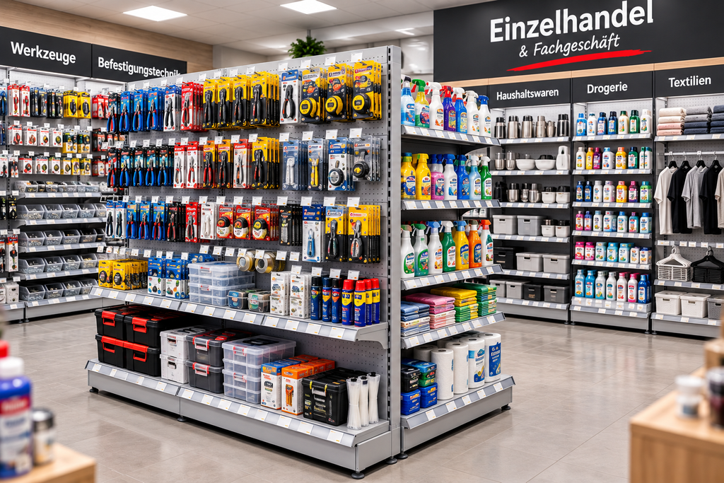 Ladenregale für Einzelhandel und Fachgeschäft
